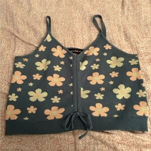 Floral Knit Tank Top